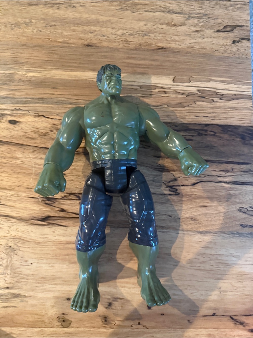 Marvel Green Hulk Action Figure with Black Shorts